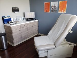 Exam room for vein specialists